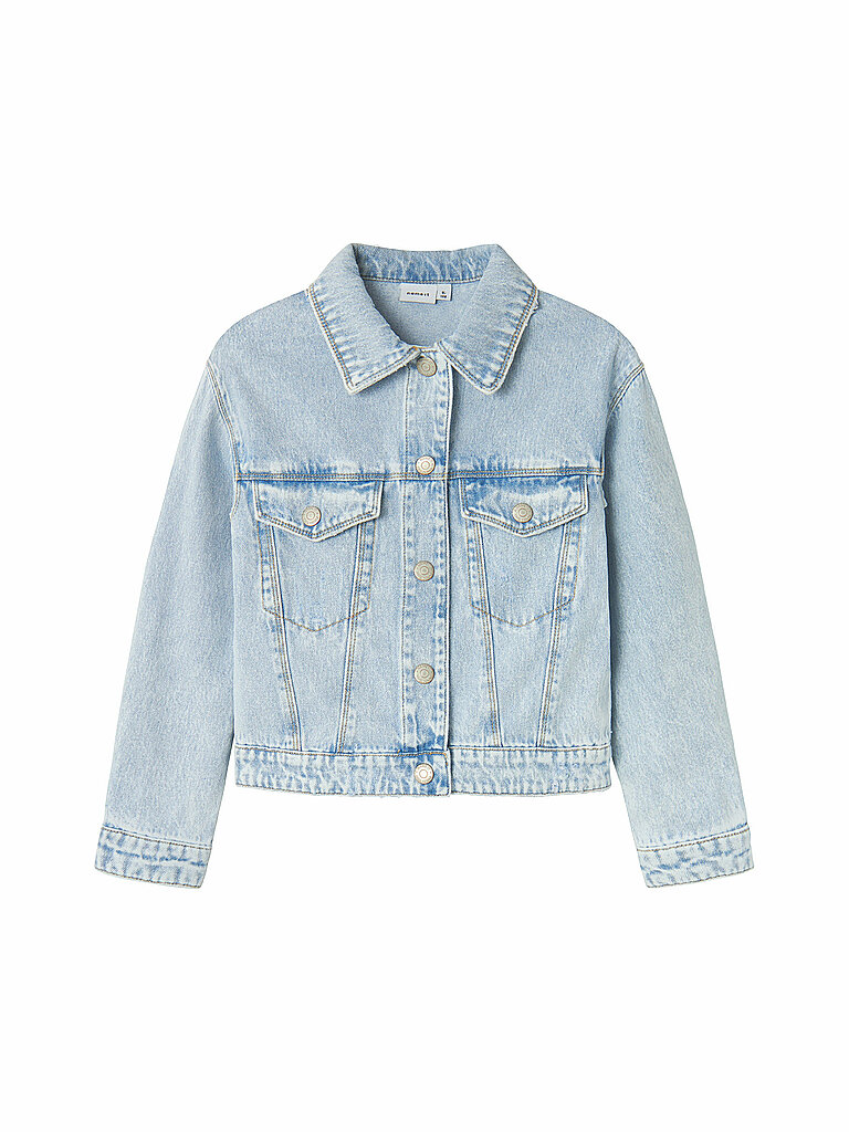 Giacca di jeans da ragazza NKFMILA azzurro 158