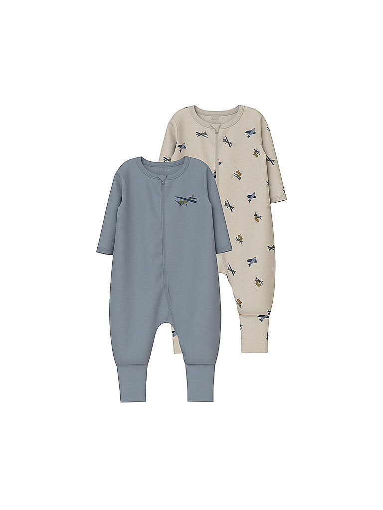Tutina da notte per neonato, confezione da 2 NBMNIGHTSUIT beige 80