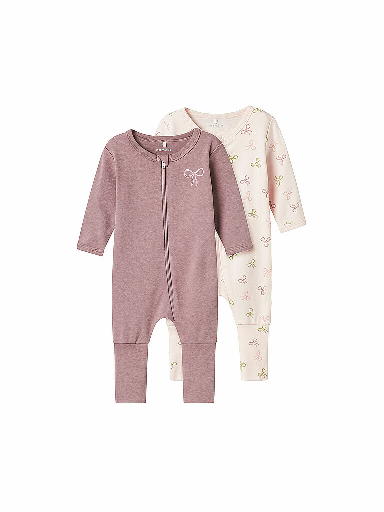 Tutina da notte per neonato, confezione da 2 NBMNIGHTSUIT rosa 86