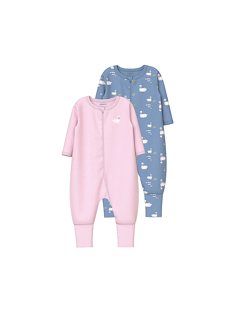 Tutina da notte per neonato, confezione da 2 pz. NBMNIGHTSUIT rosa 80