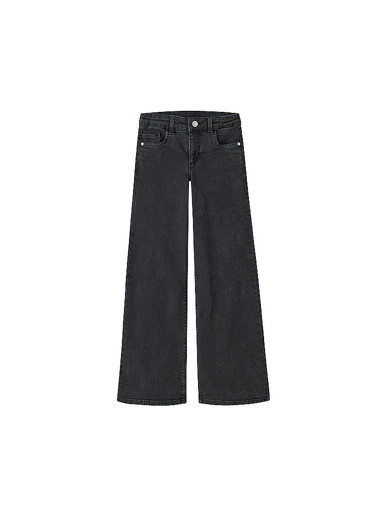 Jeans wide fit da bambina NKFPOLLY nero 164