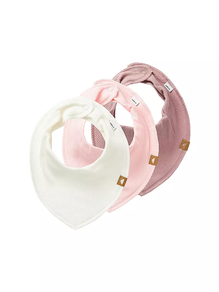 NAME IT | Bavaglino per neonato NBNYVETTI, confezione da 3 | Rosa