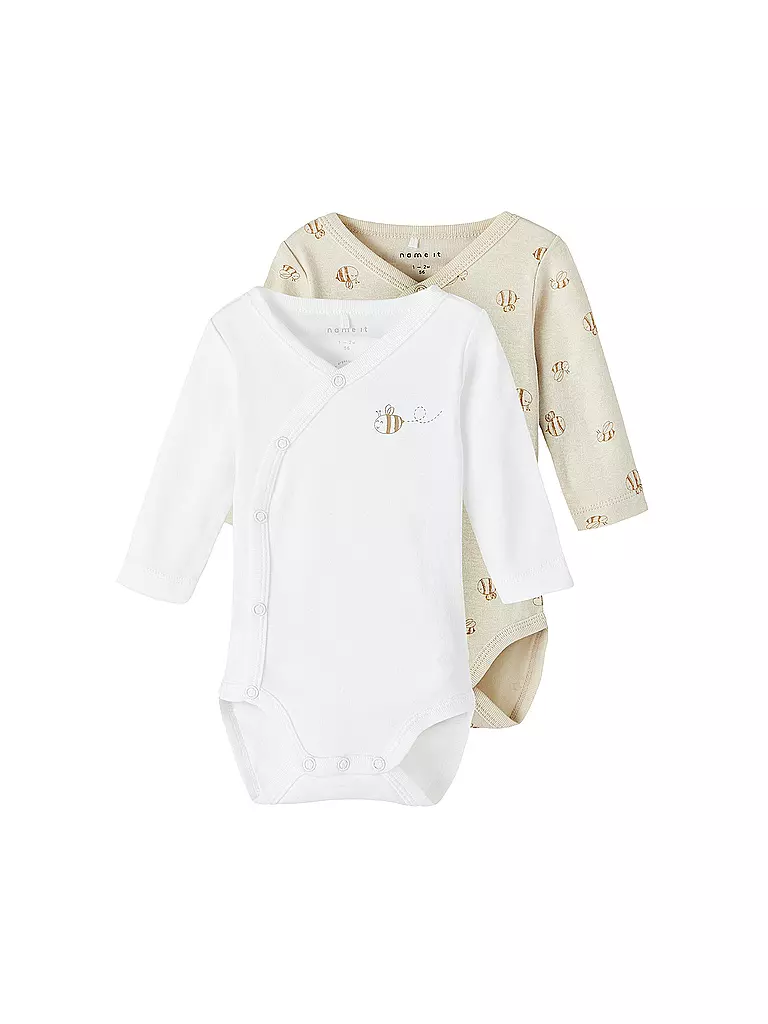 NAME IT | Body neonato confezione da 2 NBNBODY | Bianco
