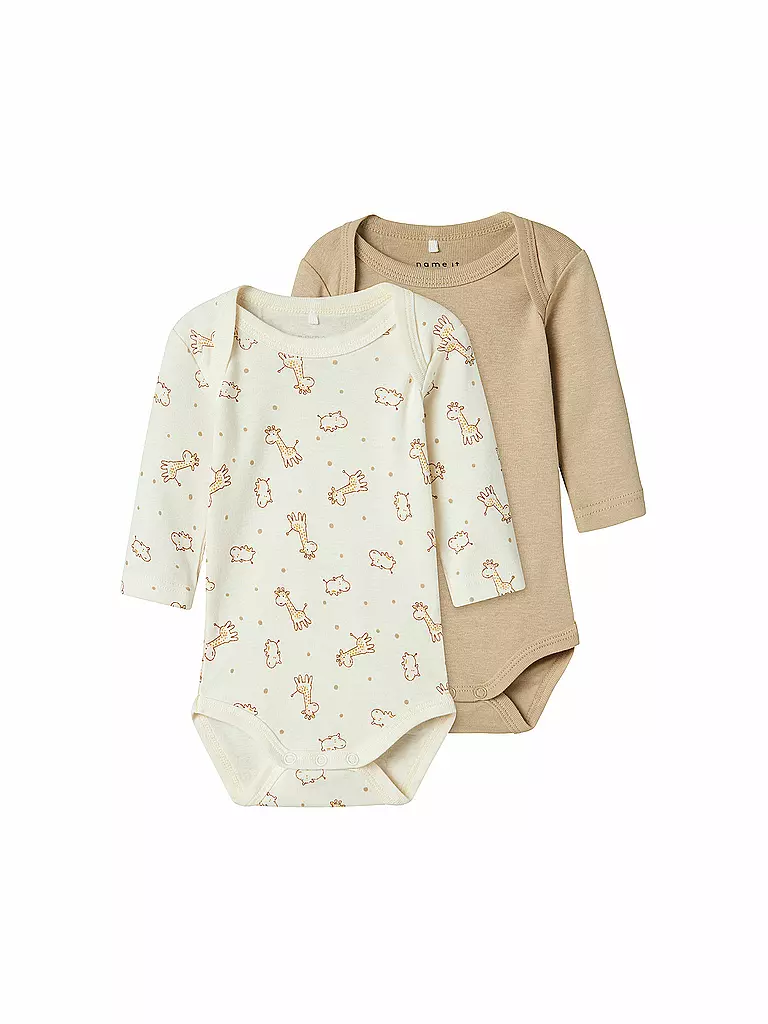 NAME IT | Body neonato confezione da 2 NBNBODY | Beige