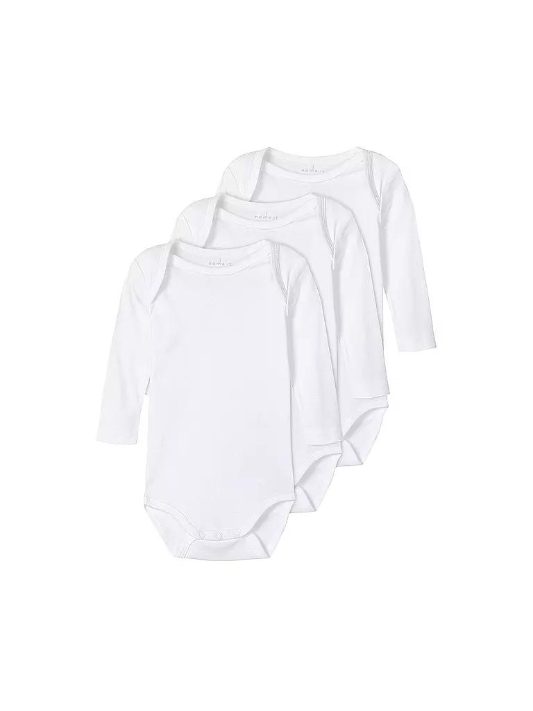 NAME IT | Body neonato confezione da 3 NBNBODY | Bianco