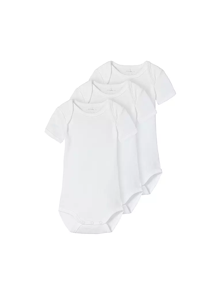 NAME IT | Body neonato confezione da 3 | Bianco