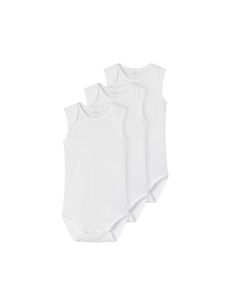 NAME IT | Body neonato confezione da 3 | Bianco