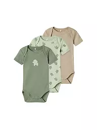 NAME IT | Body neonato NBMBODY, confezione da 3 | Verde chiaro