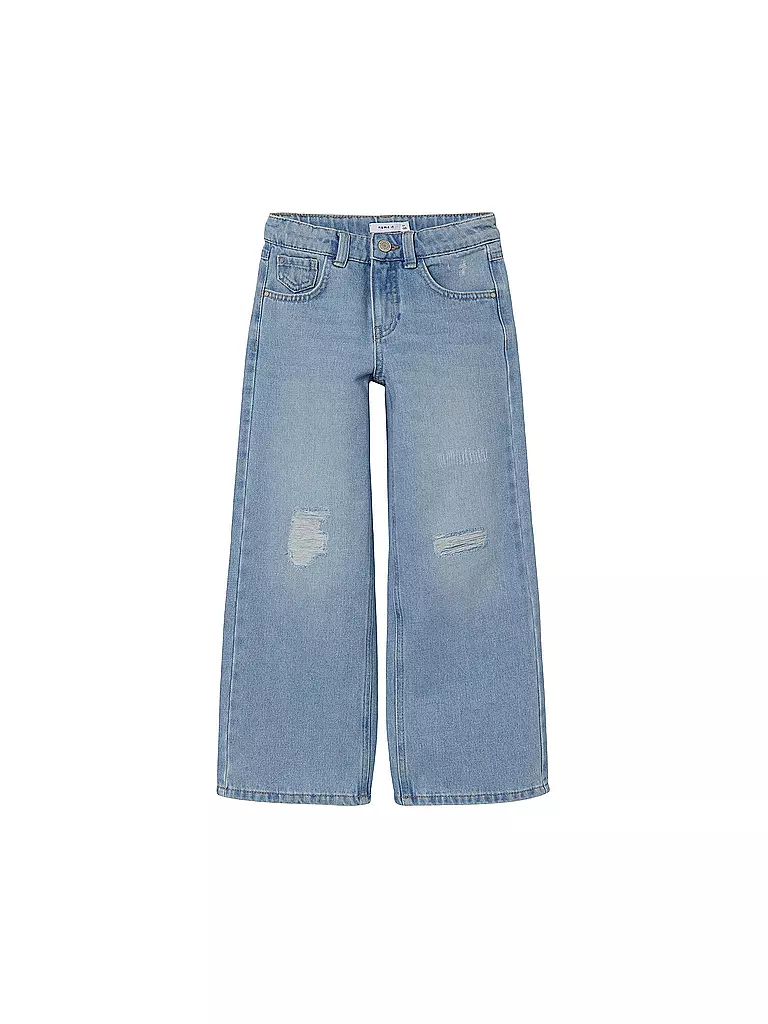 NAME IT | Jeans a vita alta e gamba larga da bambina NKFROSE | Blu chiaro