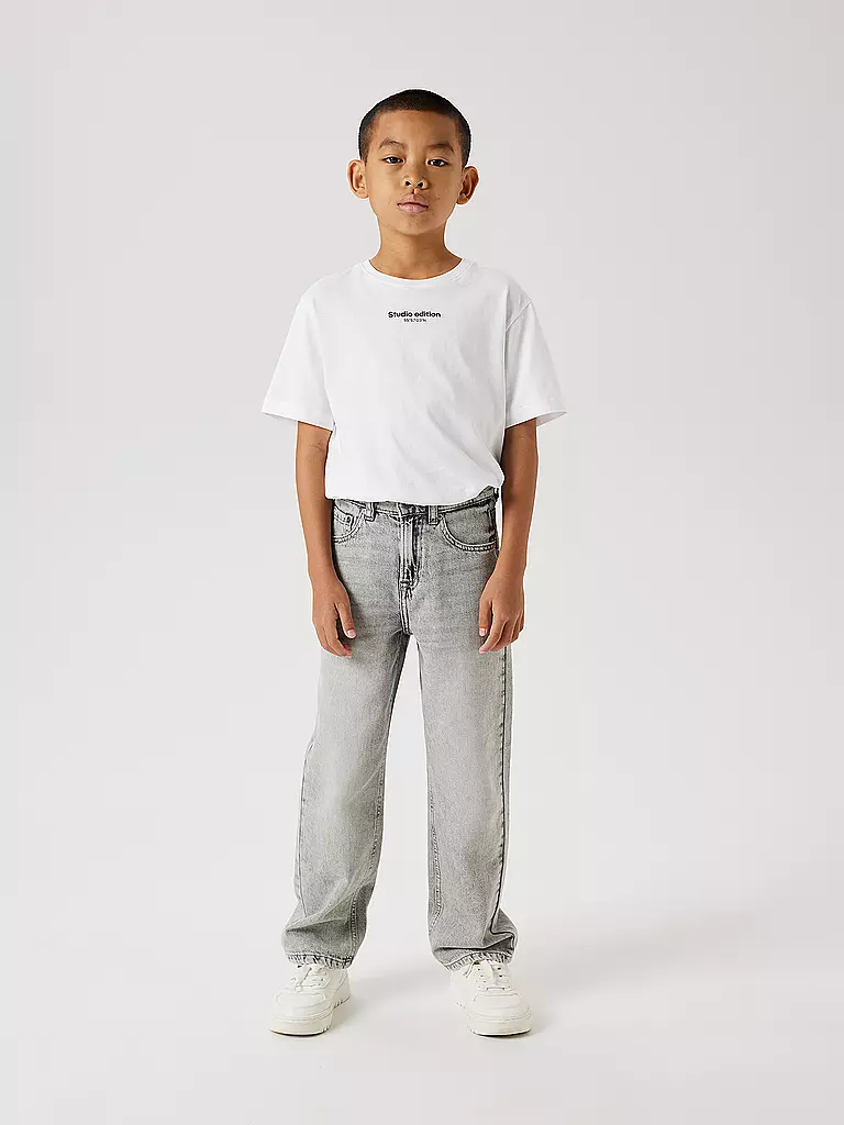 NAME IT | Jeans da ragazzo Straight Fit NKMRYAN | Grigio chiaro