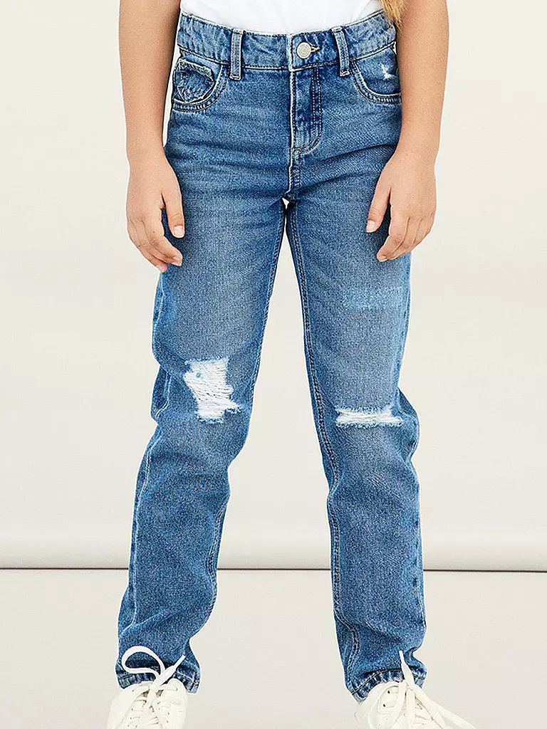 NAME IT | Jeans Mom Fit NKFROSE da bambina | Blu