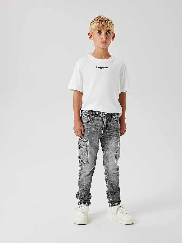 NAME IT | Jeans Tapered Fit NKMSILAS da ragazzo | Grigio