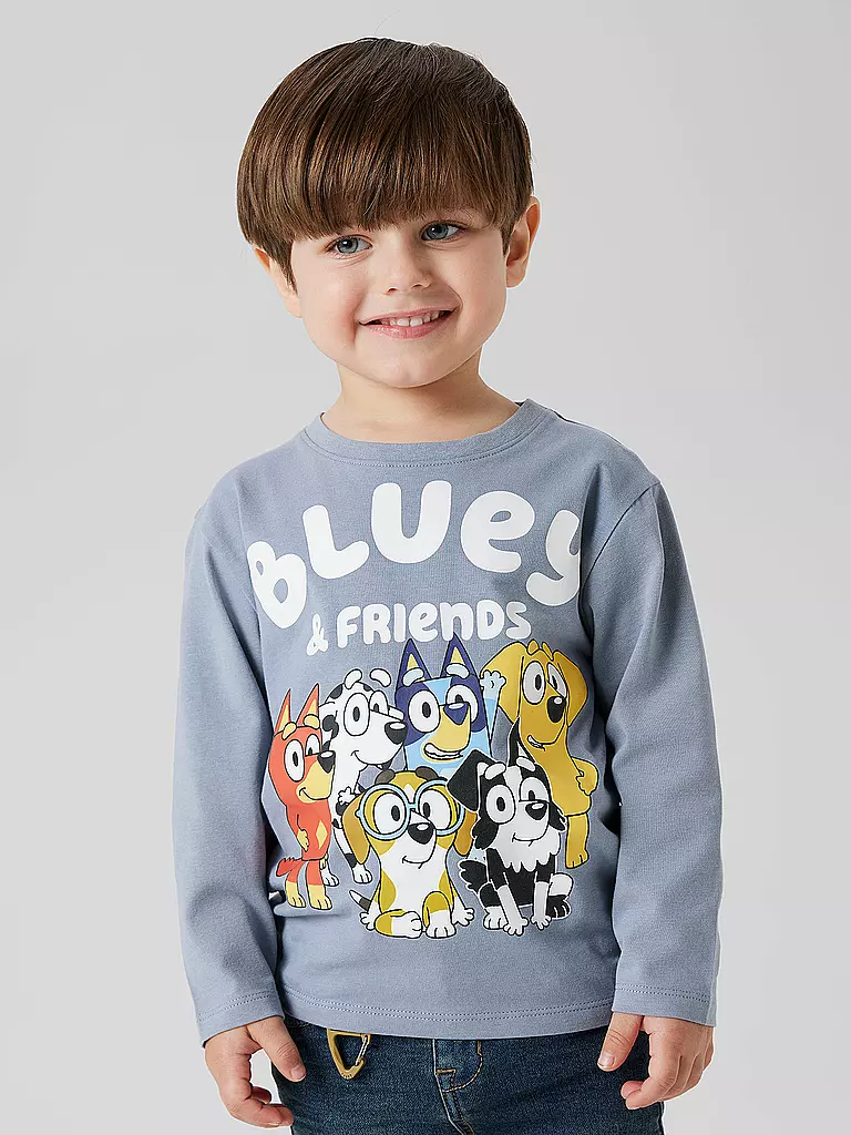 NAME IT | Maglietta a maniche lunghe da ragazzo NMMALEX | Blu chiaro