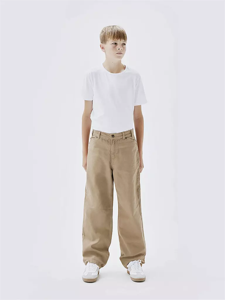NAME IT | Pantaloni da ragazzo Straight Fit NKMRYAN | Cammello