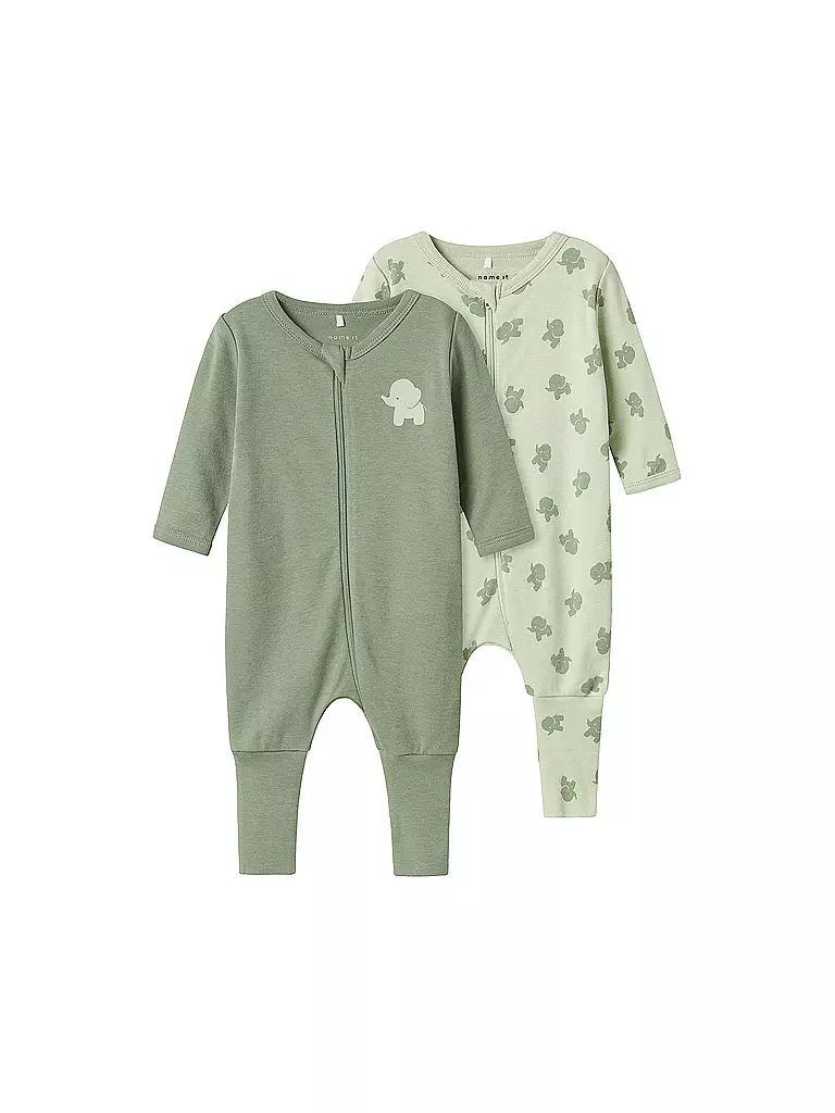 NAME IT | Pigiama da neonato NBMNIGHTSUIT confezione da 2 | Verde chiaro