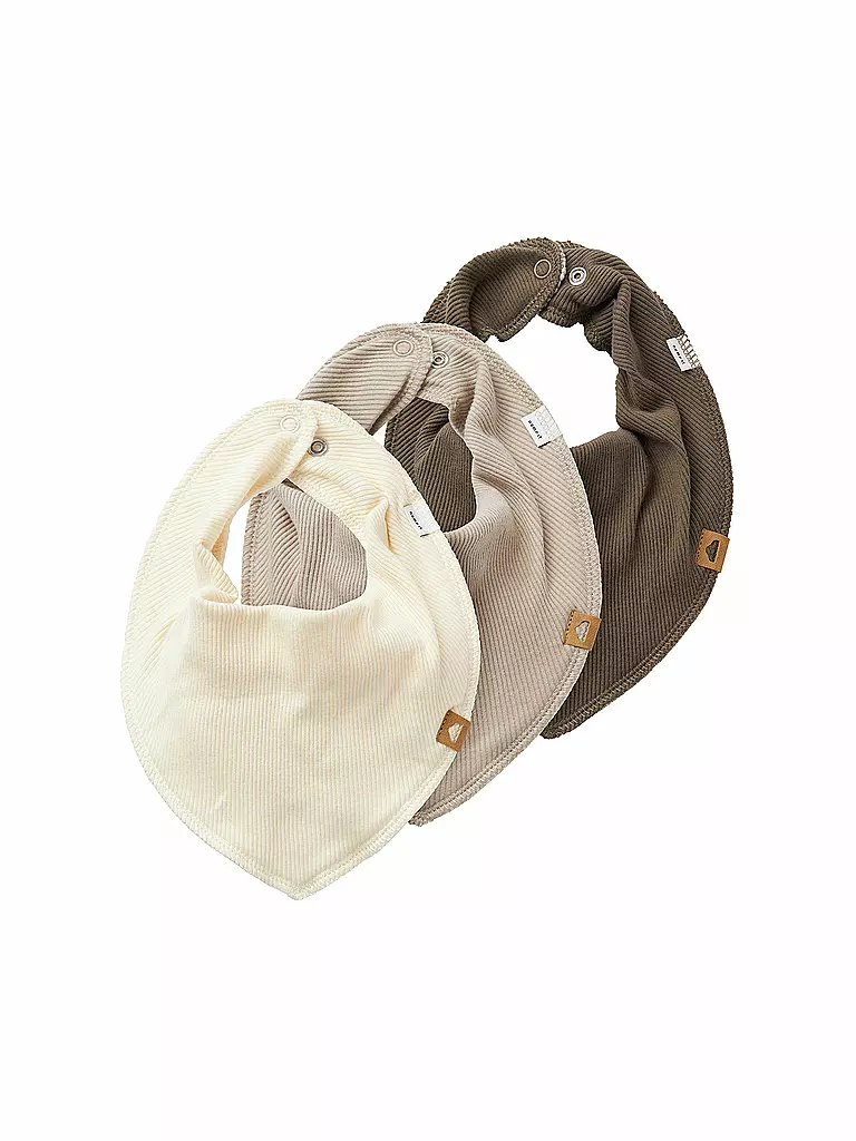 NAME IT | Set di 3 bavaglini a bandana per neonato NBNYVETTI | Beige