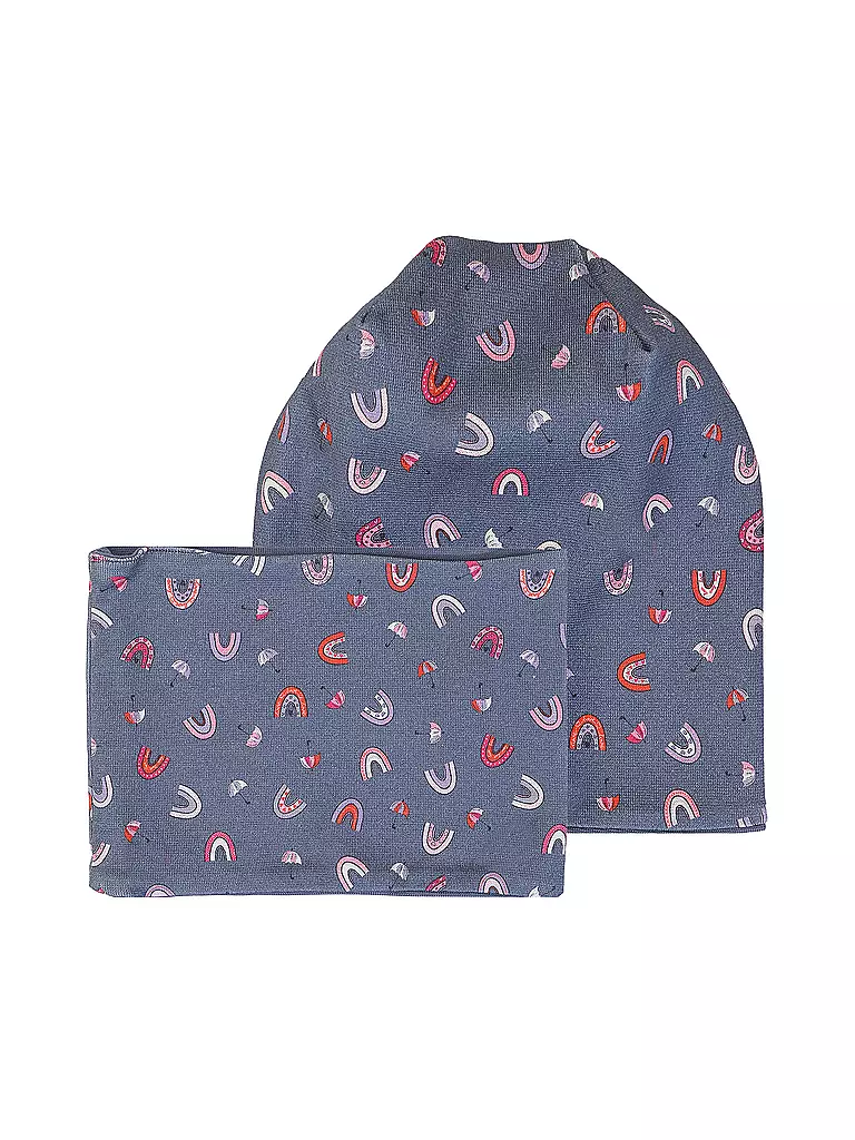 NAME IT | Set per bambini con cappello e sciarpa | Blu