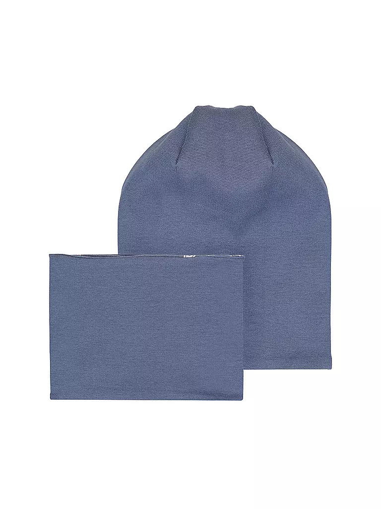 NAME IT | Set per bambini con cappello e sciarpa | Blu