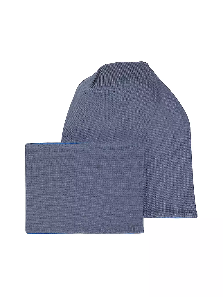 NAME IT | Set per bambini con cappello e sciarpa | Blu