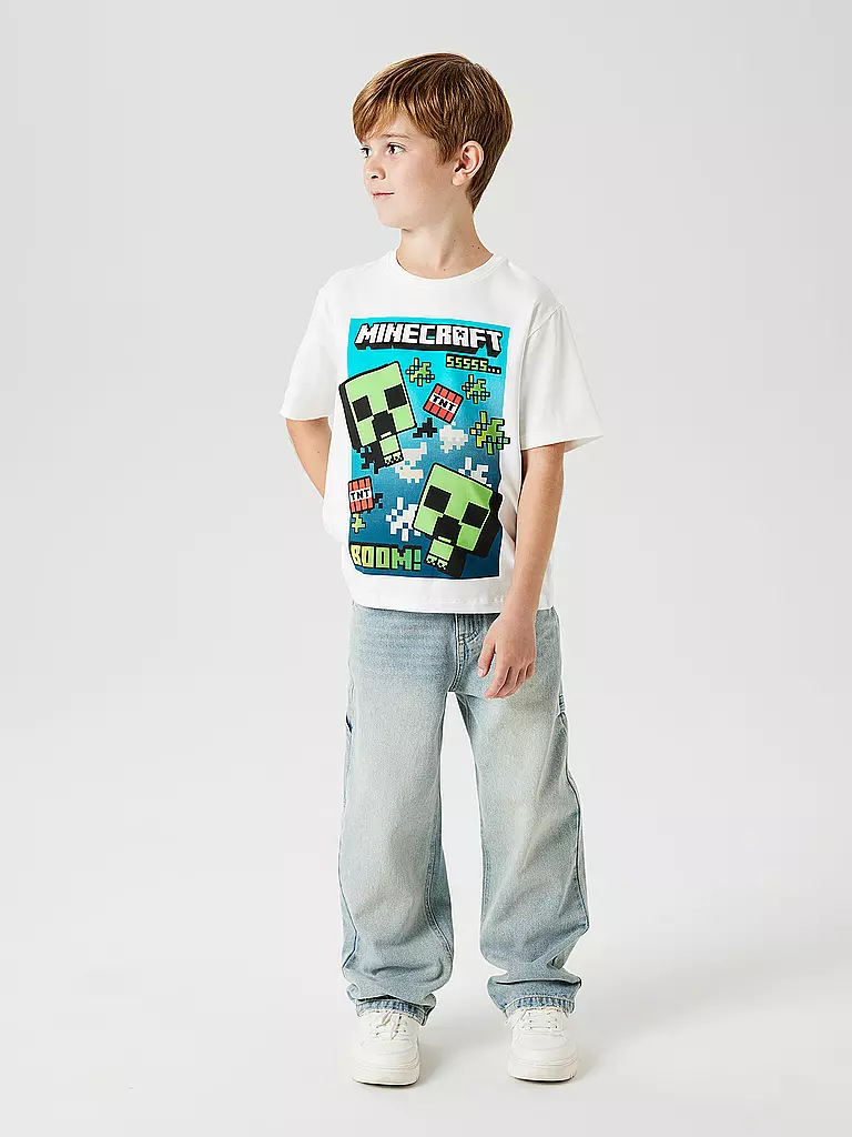 NAME IT | T-shirt da ragazzo NKMFLAME | Bianco