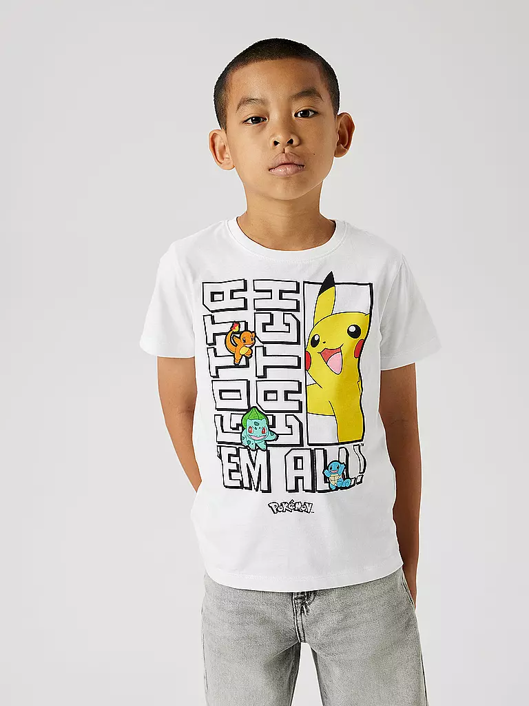 NAME IT | T-shirt da ragazzo NKMFLAME | Bianco