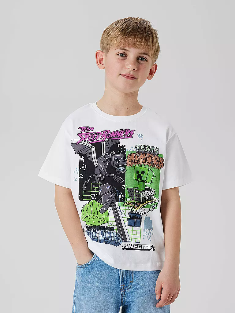 NAME IT | T-shirt da ragazzo NKMJAHI | Bianco