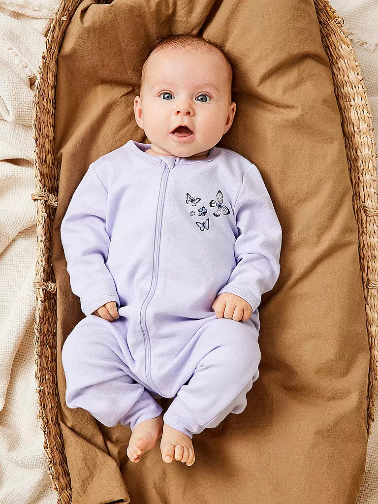 NAME IT | Tutina da notte per neonato, confezione da 2  PURPLE FLOWER | Lilla