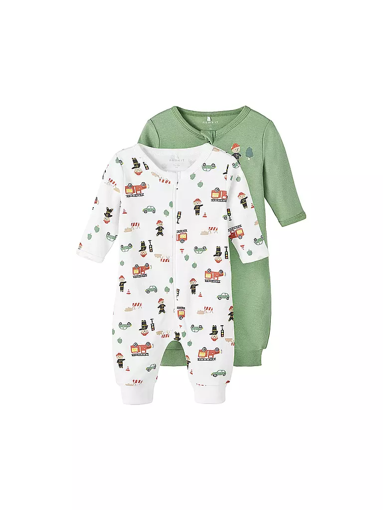 NAME IT | Tutina da notte per neonato, confezione da 2 | Bianco