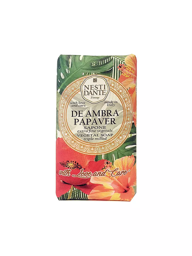 NESTI DANTE | Sapone - De Ambra Papaver Soap 250g | Arancione