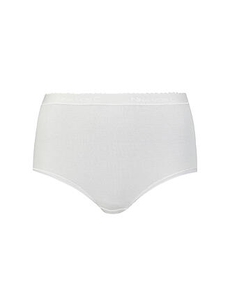 NINA VON C | Slip a vita alta Fine Cotton Bianco