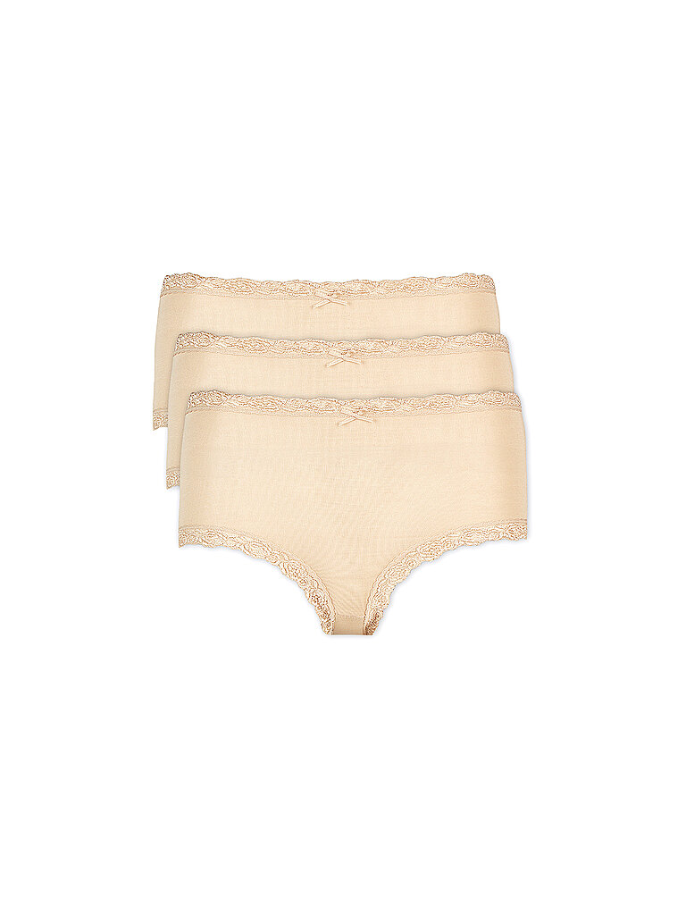 Slip a vita alta, confezione da 3 COSY nude beige 38