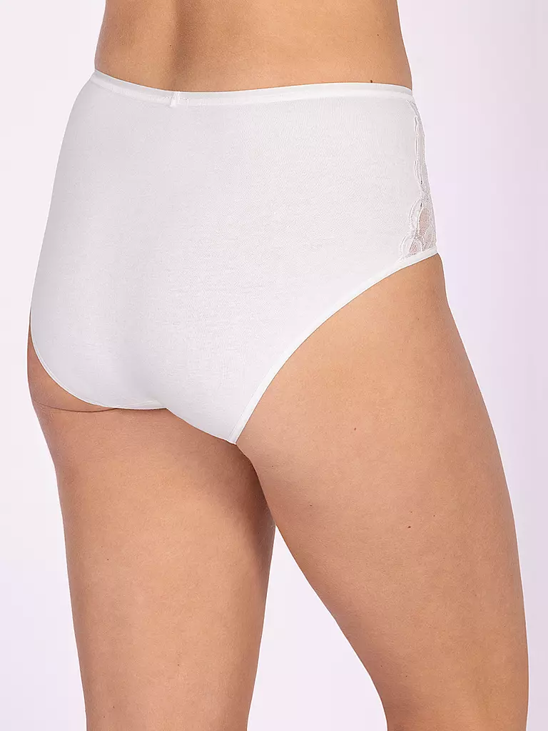 NINA VON C | Slip a vita alta con pizzo bianco | 