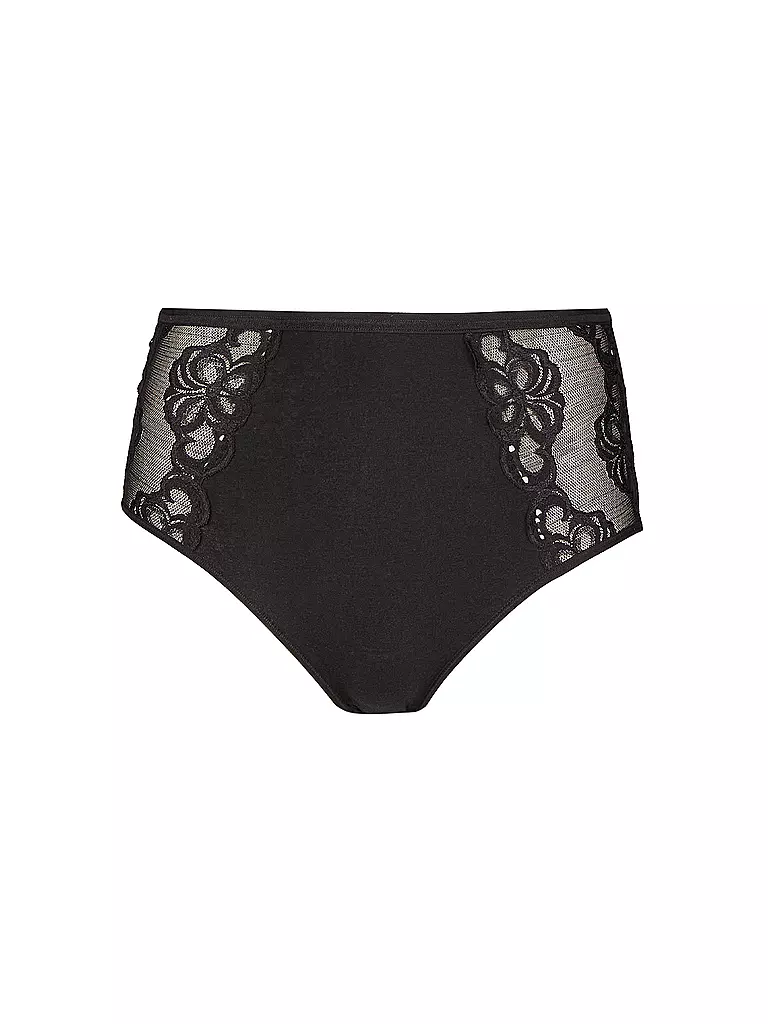 NINA VON C | Slip a vita alta con pizzo nero | Nero