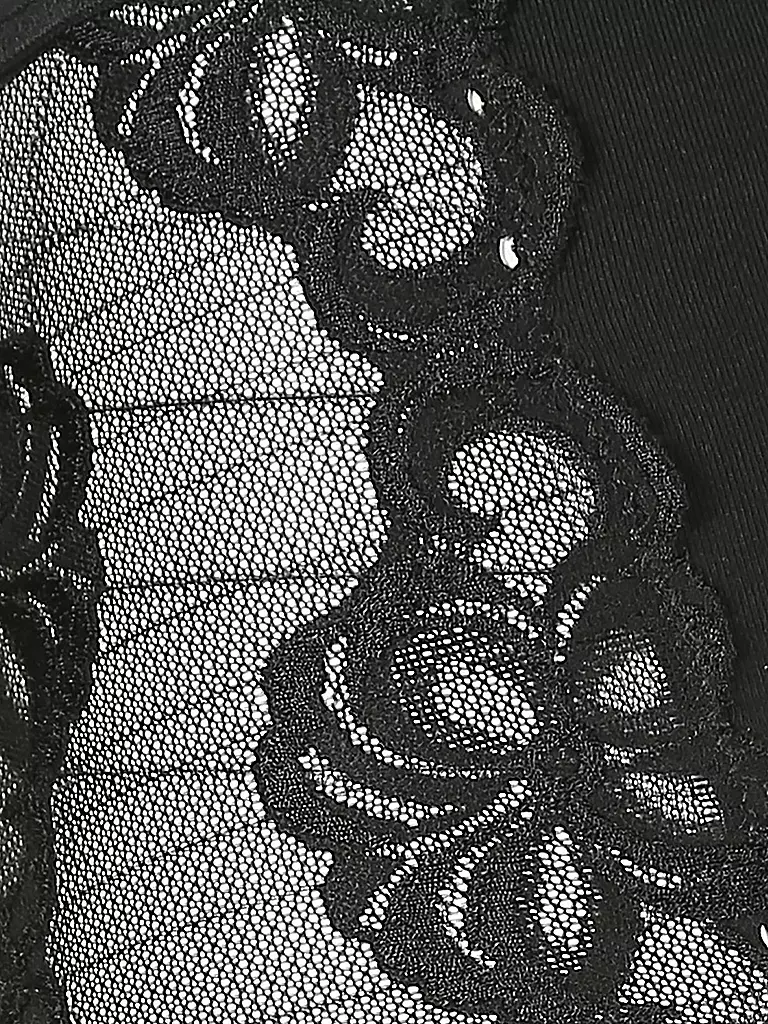 NINA VON C | Slip a vita alta con pizzo nero | Nero