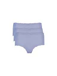 NINA VON C | Slip a vita alta, confezione da 3, nero | Blu chiaro