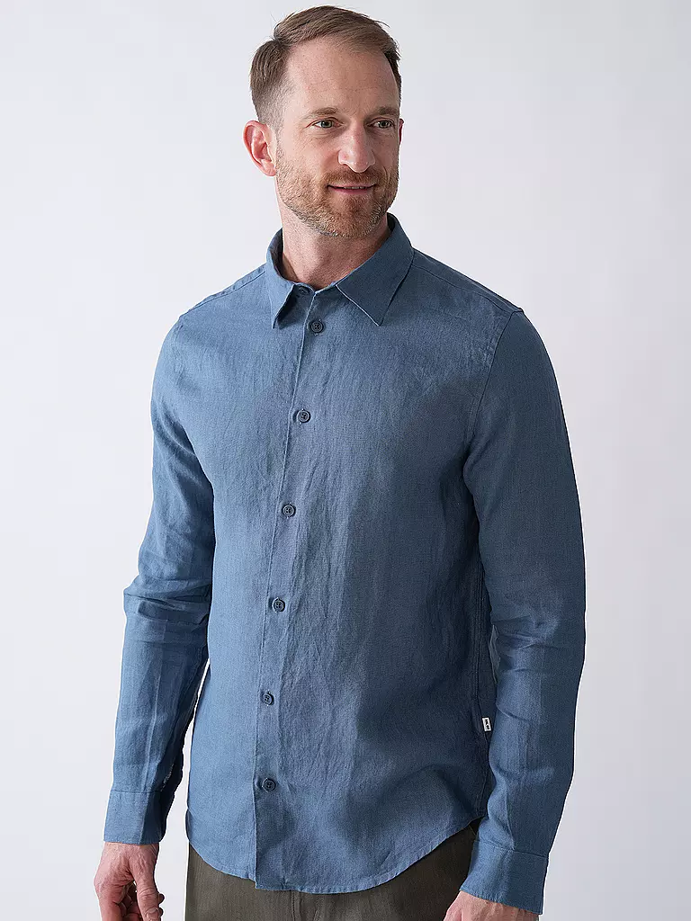 NN.07 | Leinenhemd ENZO | Blu