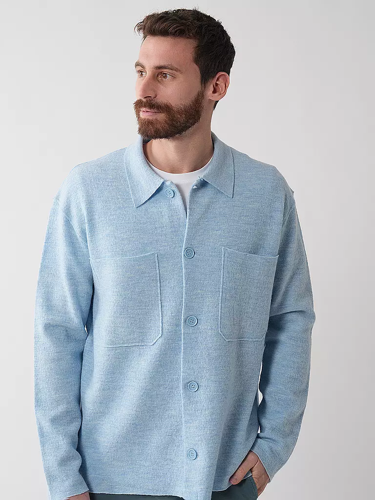 NN.07 | Overshirt JONAS | Blu chiaro