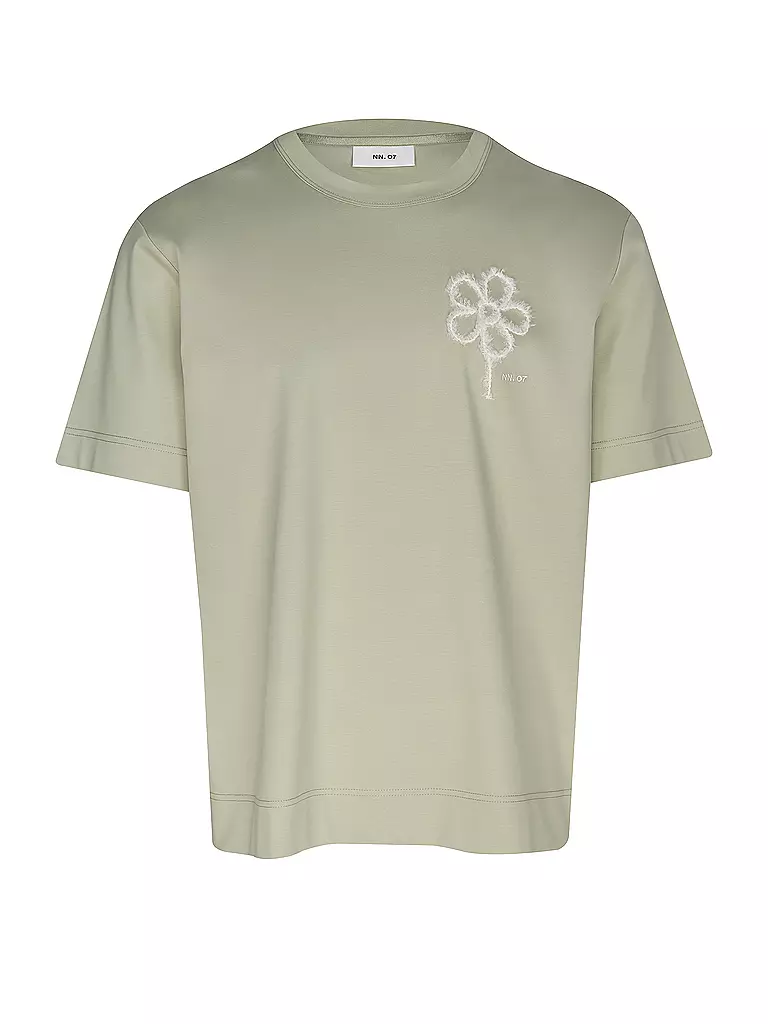 NN.07 | T-shirt PEDRO EMB | Verde chiaro