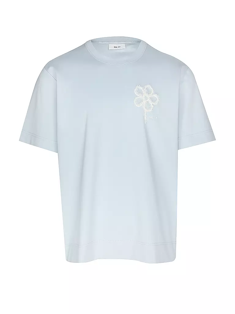NN.07 | T-Shirt PEDRO EMB | Blu chiaro