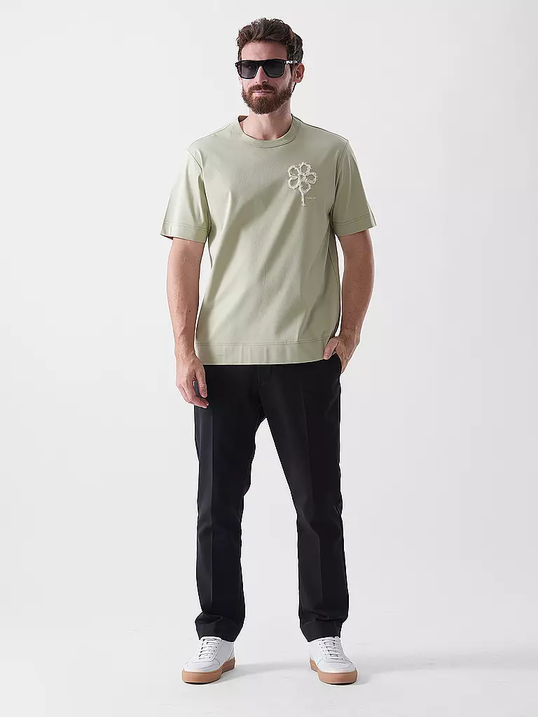 NN.07 | T-shirt PEDRO EMB | Verde chiaro