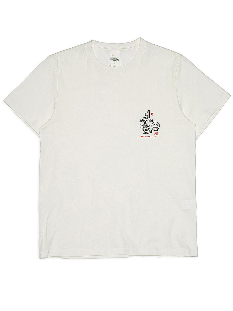 Nudie Jeans T-Shirt ROY bianco S