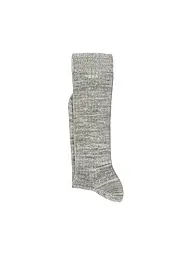 NUDIE JEANS | Calzini RASMUSSON verde / beige | Grigio chiaro