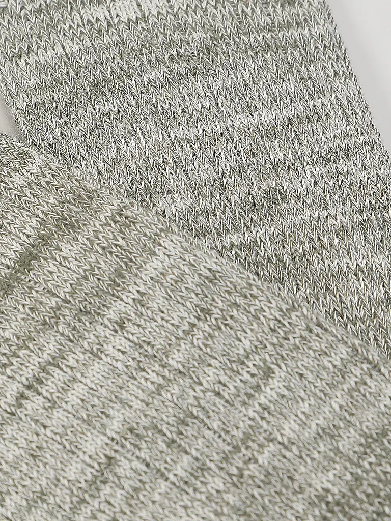 NUDIE JEANS | Calzini RASMUSSON verde / beige | Grigio chiaro