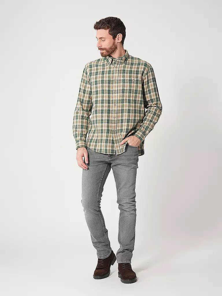 NUDIE JEANS | Camicia Regular Fit JULIAN FARMERS | Verde scuro