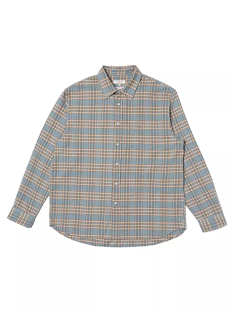 NUDIE JEANS | Flanellhemd FILIP PRARIE | Blu chiaro