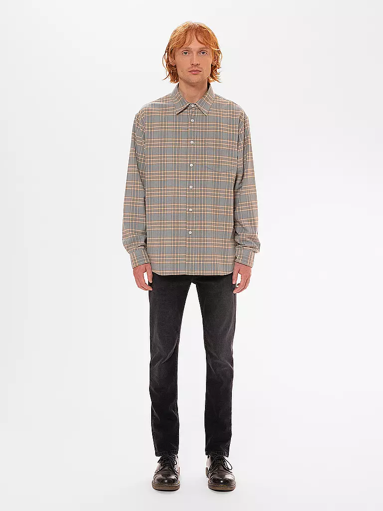 NUDIE JEANS | Flanellhemd FILIP PRARIE | Blu chiaro