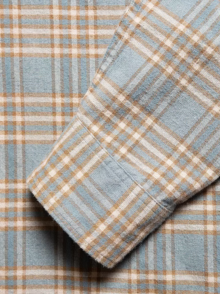 NUDIE JEANS | Flanellhemd FILIP PRARIE | Blu chiaro