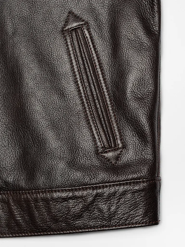 NUDIE JEANS | Giacca in pelle JOPPE WESTERN | 