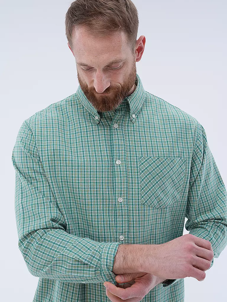 NUDIE JEANS | Hemd Regular Fit  | Verde chiaro