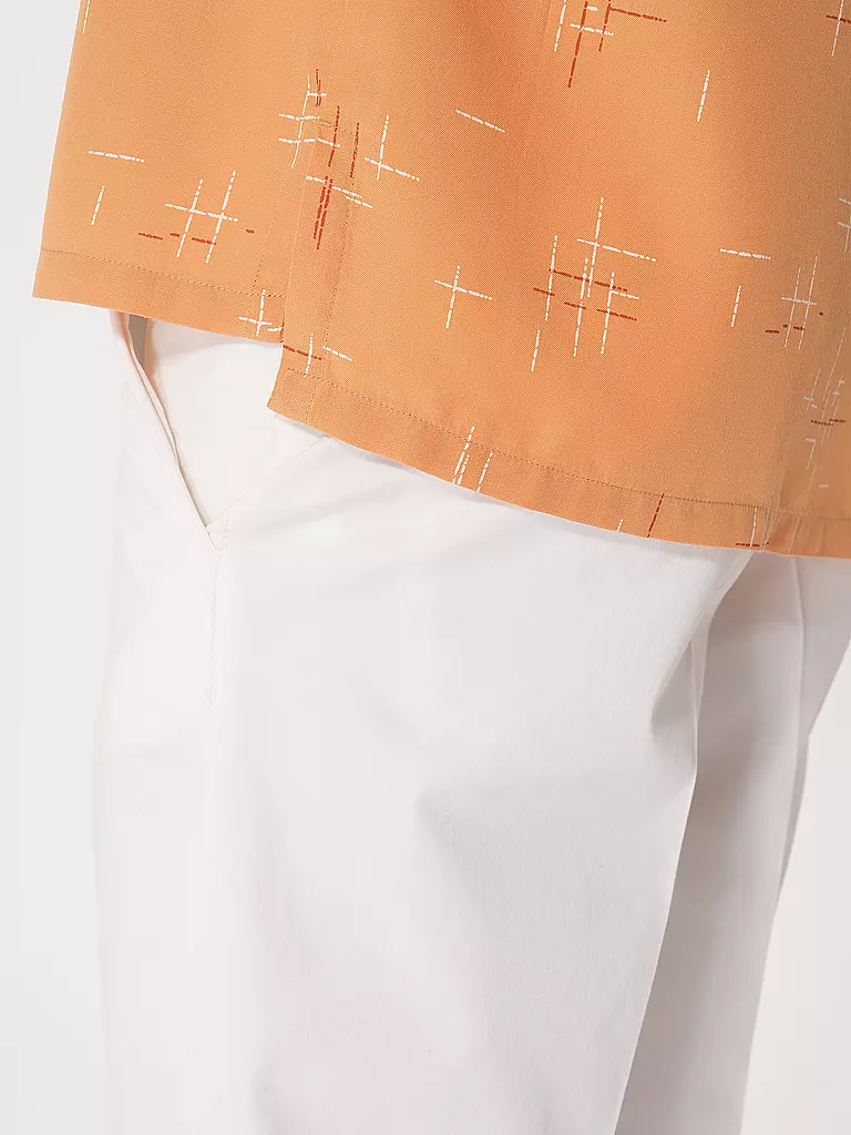 NUDIE JEANS | Hemd Slim Fit ARVID 50S HAWAII | Arancione